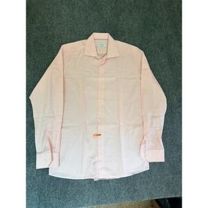 Eton Contemporary Pink Long Sleeve 100% Cotton Dress Shirt Size 41/16  (L)